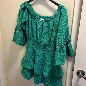 Le Lis green mini dress